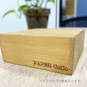 【PAPER CoCo】オリジナルウッドスタンド　ワイヤー２本セット（置き型・吊り型）